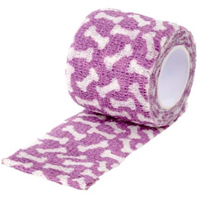Fun-Flex Bones Bandage 10cm x 4,5m 1 Stk LILA
